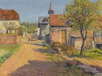مشهد قرية كاريوت غوستاف جورجينبورن 1926