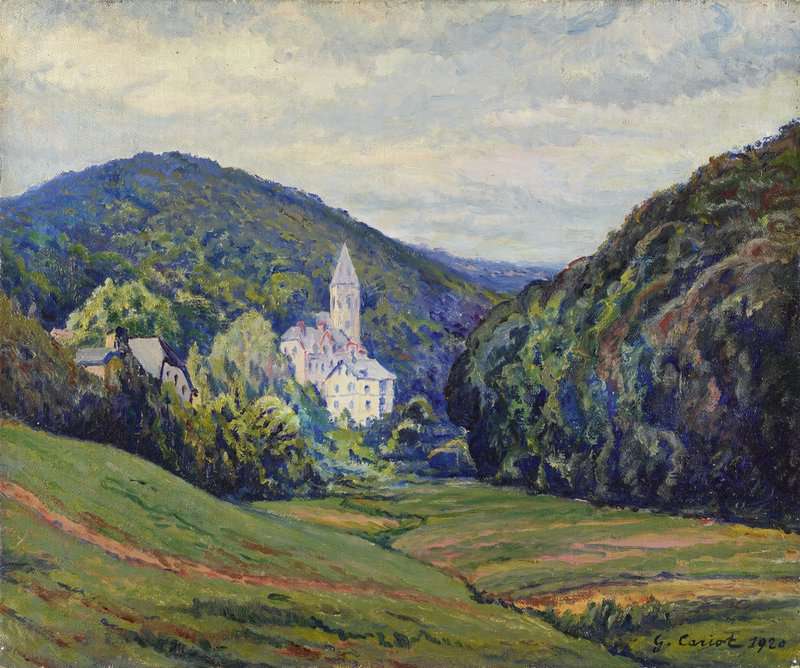 Cariot Gustave Schlangenbad Et La Vallee 1920 canvas print