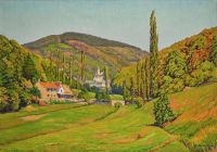 Cariot Gustave Schlangenbad Et La Vallee 1920 1 لوحة قماشية