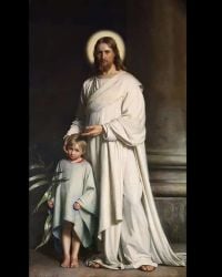كارل بلوخ المسيح يبارك الطفل