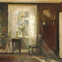 Carl Holsoe zonneschijn in de woonkamer