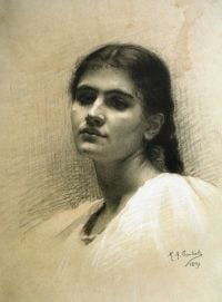 Carlisle Mary Helen Portrait Of A Woman 1891 canvas print