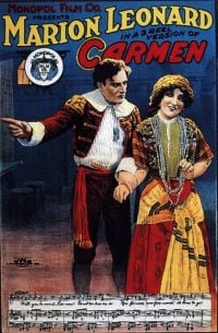 카르멘 1913 1a3 영화 포스터 캔버스 프린트