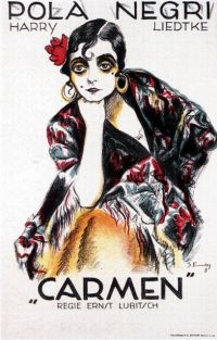Carmen German 1918 1a3 Movie Poster canvas print