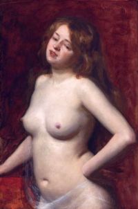 Carolus Duran Emile Auguste Female Nude canvas print