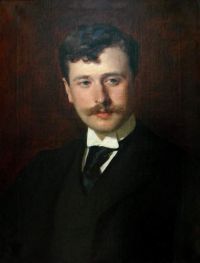 كارولوس دوران إميل أوغست بورتريه دي جورج فيديو Auteur Dramatique Ca. 1900 قماش مطبوع