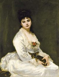 Carolus Duran Emile Auguste Portrait De Madame Henry Fouquier 1876 canvas print
