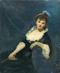 كارولوس دوران إميل أوغست صورة السيدة هاري فاين ميلبانك ني أليس سيدوني فان دن بيرغ 1877