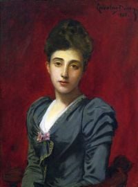 Carolus Duran Emile Auguste Portrait Of The Countess Lily De Roussy De Sales 1888