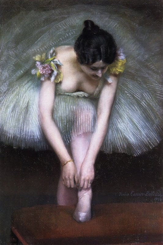 Carrier Belleuse Pierre Before The Dance 1896 canvas print