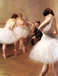 Carrier Belleuse Pierre The Ballet Lesson 1914
