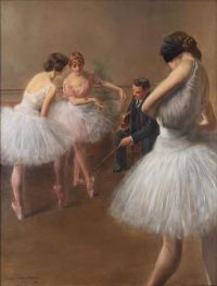 Carrier Belleuse Pierre The Ballet Lesson 1914 1