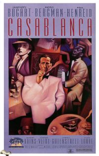 Casablanca 1942 L'affiche du film de réédition de 1992