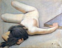 Casas I Carbo Ramon Female Nude 1894 canvas print