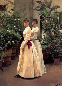 Casas I Carbo Ramon Portrait Of The Young Ladies canvas print