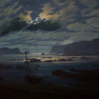 Caspar David Friedrich The Northern Sea In Moonlight
