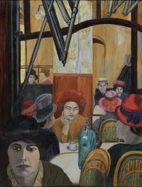 Cédric Morris. Café De La Rotonde París. 1924