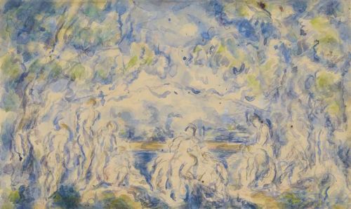 Cezanne Paul Baigneuses Devant Une Montagne Ca. 1902 06 canvas print