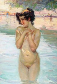 Chabas Paul Emile A Nymph In The Water canvas print