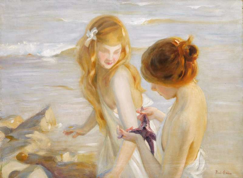 Chabas Paul Emile Deux Jeunes Filles L Etoile De Mer canvas print