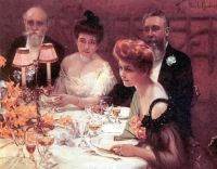 샤바스 폴 에밀 The Corner Of The Table 1904