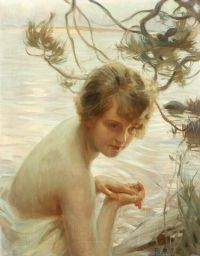 شاباس بول إميل امرأة شابة على الماء