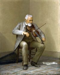 Chalfant Jefferson David Out Of Tune 1889 canvas print