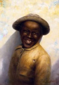 تشالفانت جيفرسون ديفيد يبتسم الصبي 1886