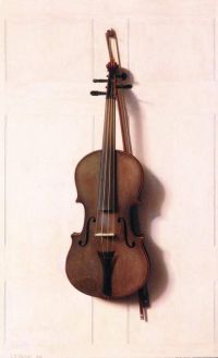Chalfant Jefferson David Violin And Bow 1889 canvas print