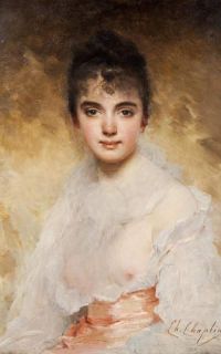 Chaplin Charles A Portrait Of A Young Woman
