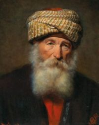 Charlemont Eduard Portrait Of An Oriental Man 1867 canvas print