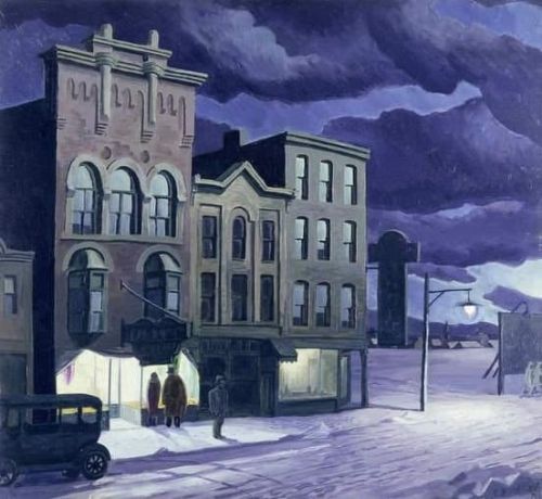 Charles E. Burchfield Winter Twilight 1930 canvas print
