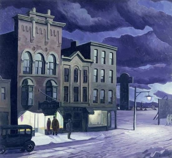 Tableaux sur toile, Charles E. Burchfield Winter Twilight 1930 복제