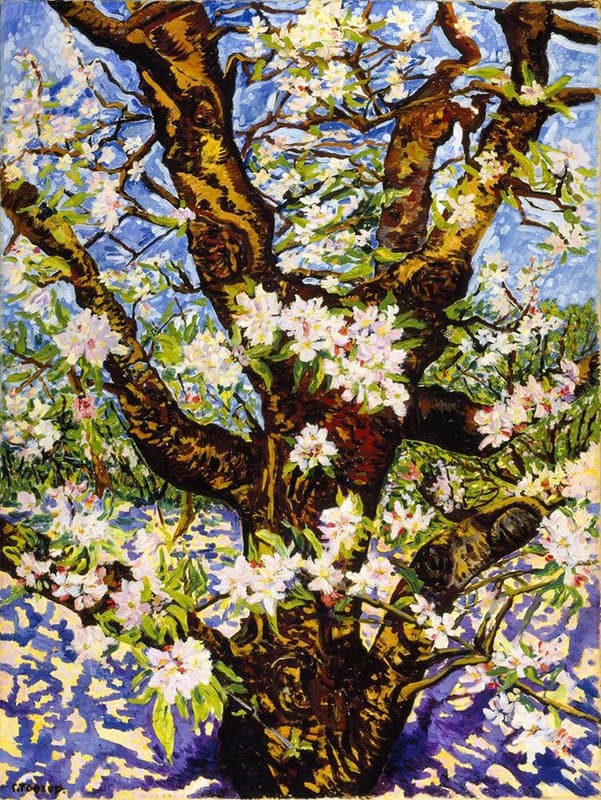 Tableaux sur toile, Reproduktion von Charley Toorop Old Flowering Apple Tree 1949