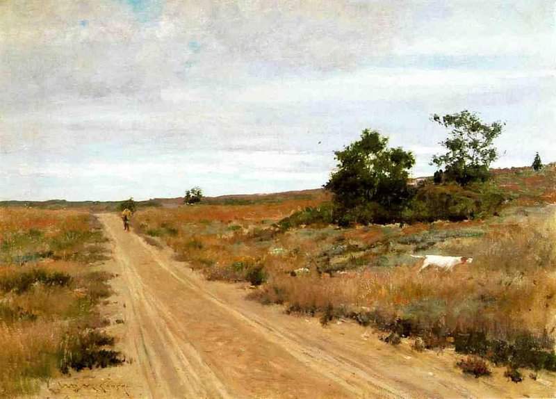 Chase William Merritt Hunting Game In Shinnecock Hills Ca. 1895 canvas print