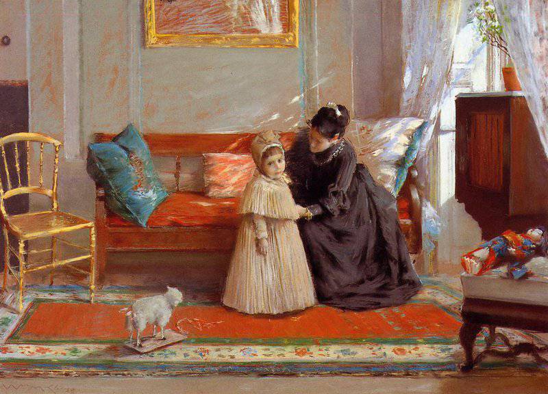 Chase William Merritt I Am Going To See Grandma canvas print