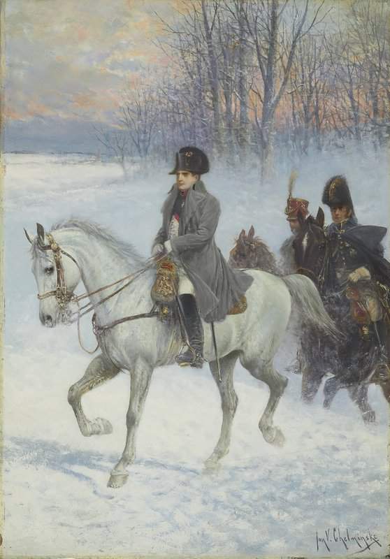 Chelminski Jan Van Napoleon And His Officers Russian Campaign 1812 canvas print