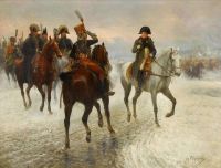 Chelminski Jan Van Napoleon und die Armee des Prinzen Poniatowki während des russischen Feldzugs auf Leinwand