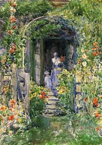 Childe Hassam Isles of Shoals Garden Aka Le jardin dans sa gloire 1892