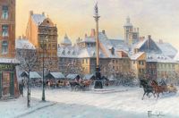 Chmielinski Wladyslaw Winter In Warsaw canvas print