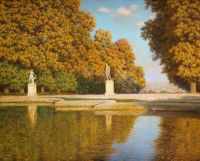 Choultse Ivan Fedorovich Autumn In The Park Of St. Cloud canvas print