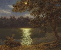 Choultse Ivan Fedorovich Sunset By The Lake Leinwanddruck