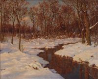Choultse Ivan Fedorovich Winter Landscape 1924 canvas print