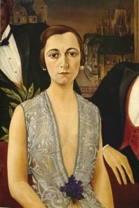 Christian Schad Baronesa Vera Wassilko 1926 lienzo