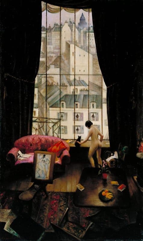 Tableaux sur toile, Reproduktion von Christopher Richard Wynne Nevinson A Studio In Montparnasse 1926