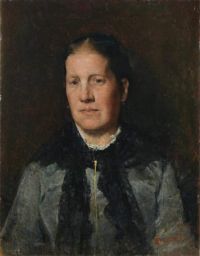 Ciani Cesare Portrait Of A Lady Half Length canvas print