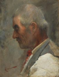 Ciani Cesare Portrait Of A Man In Profile canvas print
