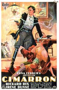 Cimarron 1930 Movie Poster canvas print