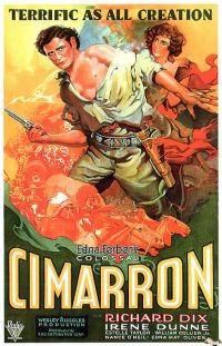 Cimarron 1930va Movie Poster canvas print