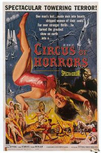 Circus Of Horrors 1960 Movie Poster canvas print